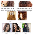 20-32m Automatic Ceramic Perm Splint Hair Curler 3 Barrels Big Wave Hair Curling Iron Tools, 32mm