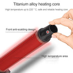 Nano Titanium Hair Curler with LED Digital Temperature Display, 19mm, 22mm, 25mm, 28mm, 32mm