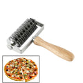 Stainless Steel Wooden Handle Pizza Roller Cutter Pizza Cutter 1