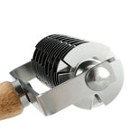 Stainless Steel Wooden Handle Pizza Roller Cutter