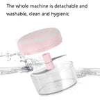 Electrical USB Rechargeable Garlic Mixing Masher Complementary Food Masher Stainless Steel Crushing Garlic Peeling Device Wireless Mini Garlic Cutter, White, Green