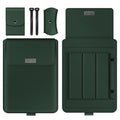 A2 4 in 1 Computer Bracket Liner Bag Storage Bag, 11/12 inch, 13/14 inch, 15 inch – Leather, TPU 11 12 inch Green