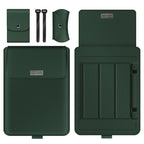 A2 4 in 1 Computer Bracket Liner Bag Storage Bag, 11/12 inch, 13/14 inch, 15 inch – Leather, TPU 11 12 inch Green