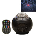 M2 8W Christmas Starry Sky Laser Projection Atmosphere Light Rotating Starry Dynamic Water Pattern Sleeping Light, USB, Battery USB Black
