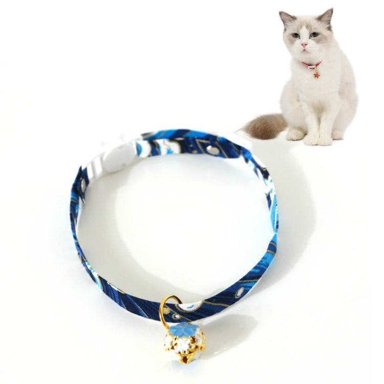 Adjustable Pet Flower Hollow Bell Collar Cat Dog Collar Accessories, S 17-32cm – Durable Build, Easy to Use S 17-32cm Blue