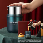 GOURMET Stainless Steel Insulation Cup Double-Sealed Insulation Soup Cup, Red, Yellow, Blue
