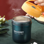 GOURMET Stainless Steel Insulation Cup Double-Sealed Insulation Soup Cup, Red, Yellow, Blue