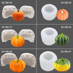 Halloween Three-Dimensional Pumpkin Cake DIY Scented Candle Silicone Mold, SW-36, SW-37, SW-45, SW-46, SW-47, ZW-57, ZW-109