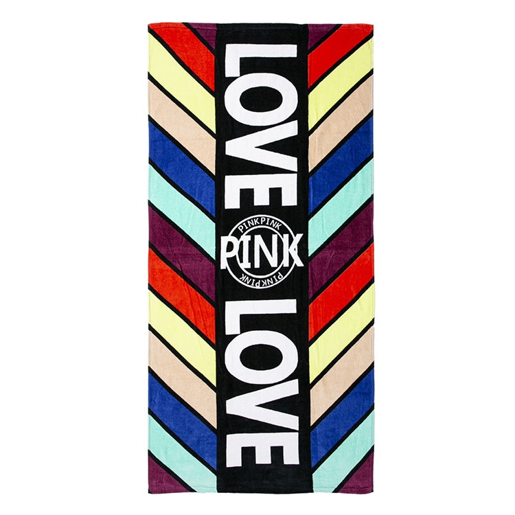Printed Soft Bath Towel Adult Cotton Beach Pad Towel Size: 147x71cm, Color Par Pink KS-2, Leaf KS-6, Coffee Leopard TL-19, Color Leaves KS-1, Color Basho KS-5, Coffee Leopard Pinkr KS-9, Palm Leaf KS-8, Glasses KS-7, Power Bear KS-11