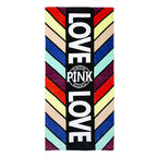 Printed Soft Bath Towel Adult Cotton Beach Pad Towel Size: 147x71cm, Color Par Pink KS-2, Leaf KS-6, Coffee Leopard TL-19, Color Leaves KS-1, Color Basho KS-5, Coffee Leopard Pinkr KS-9, Palm Leaf KS-8, Glasses KS-7, Power Bear KS-11