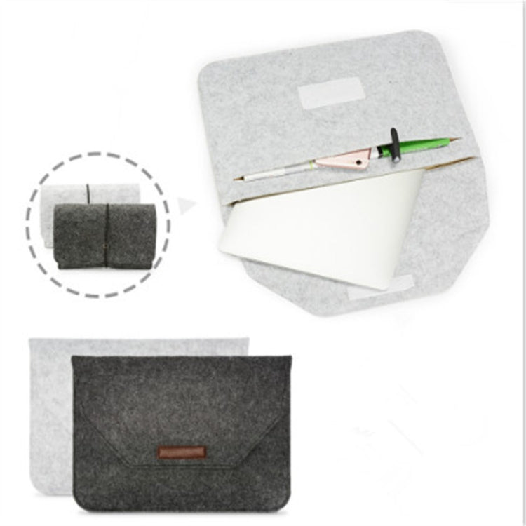 Portable Air Permeable Felt Sleeve Bag for MacBook Laptop, with Power Storage Bag, 12 inch, 13 inch, 15 inch, 11 inch – Durable Build, Easy to Use