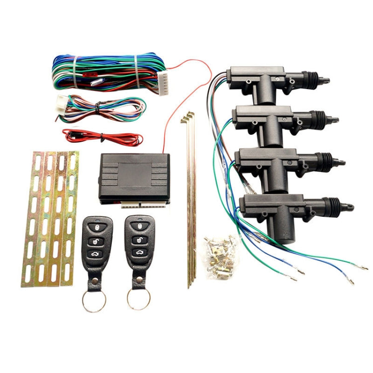 7pcs /Set Car Remote Control Central Lock Keyless Entry System With Motor, External Speaker, Double Flashing Prompt, TSK-409B-T240 TSK-409B-T240