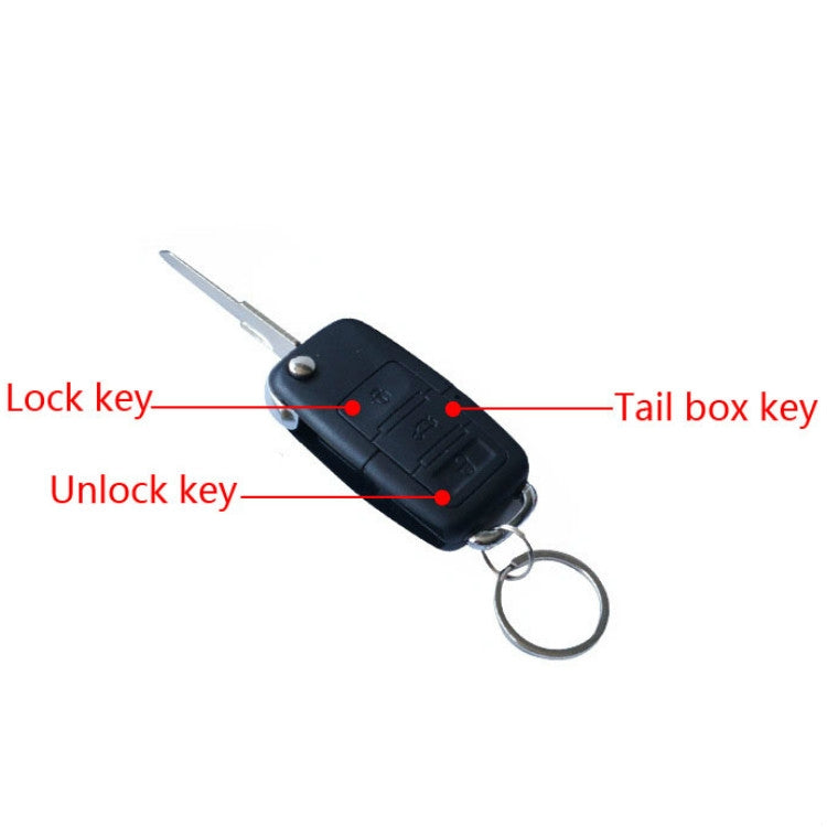 7pcs /Set Car Remote Control Central Lock Keyless Entry System With Motor, External Speaker, Double Flashing Prompt, TSK-409B-T240