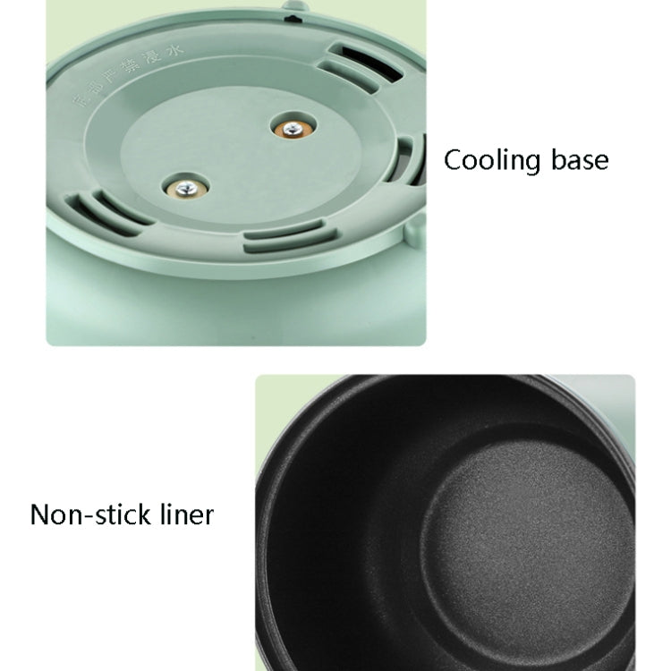 Multi-Function Electric-Cooker Mini Dormitory Student Cooking Rice Stir Frying Non-Stick Pot, 110V US Plug, White Manual Single Pot, White Manual Style with Steaming Grid, White Smart Single Pot, White Smart With Steaming Grid, Green Manual Single...