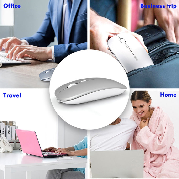Inphic PM1 Office Mute Wireless Laptop Mouse, Battery Display – Leather