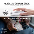 Inphic PM1 Office Mute Wireless Laptop Mouse, Battery Display – Leather