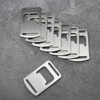 20 PCS Ribbon Bottle Opener Stainless Steel Card Bottle Opener Outdoor Backpack Webbing Buckle Lanyard Bottle Opener, 20 PCS Card