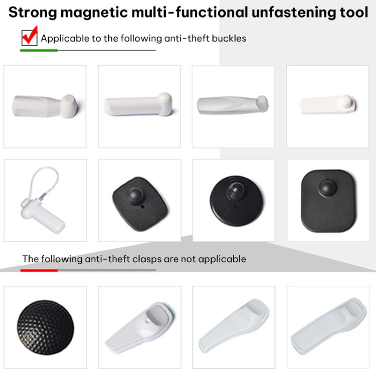 15000GS Universal Anti-theft Strong Deduction Device Clothes Label Magnetic Buckle Supermarket Security Accessories, 12000GS – Magnetic, Aluminum Alloy