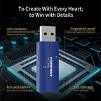 COMFAST CF-727B 1300Mbps Dual Frequency Gigabit USB Desktop Transmitter Receiver Portable Bluetooth V4.2 + WiFi Wireless Network Card – Bluetooth