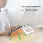D1601 Laptop Support Folding Heightening Lifting Plate Cooling Bracket, White, Black, Pink – Durable Build, Easy to Use