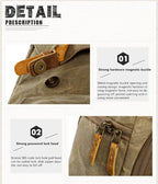 Batik Canvas Waterproof Photography Bag Outdoor Wear-resistant Large Camera Photo Backpack Men for Nikon / Canon / Sony / Fujifilm – Waterproof, Wear-resistant