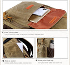 Batik Canvas Waterproof Photography Bag Outdoor Wear-resistant Large Camera Photo Backpack Men for Nikon / Canon / Sony / Fujifilm – Waterproof, Wear-resistant