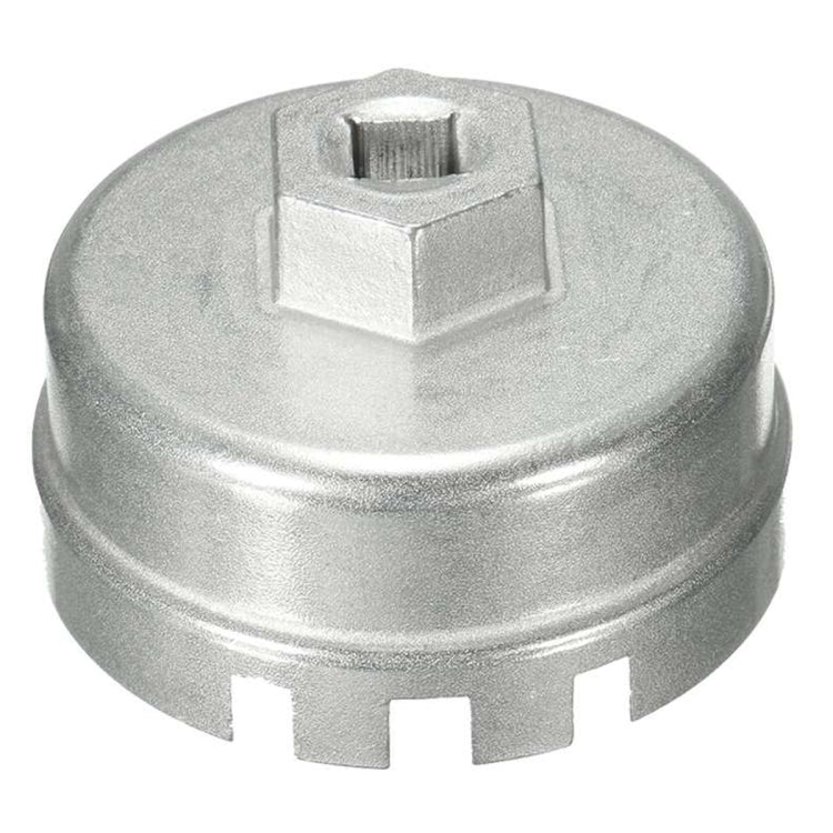 64.5mm Aluminum Oil Filter Wrench Cap Socket Remover Tool for Lexus Toyota Corolla Highlander RAV4 Camry Universal Housing – Non-slip
