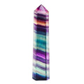 Natural Rough Stone Hexagonal Crystal Column Colorful Fluorite Column Ornaments, 3.5-4 cm, 4.1-4.9 cm, 5-6 cm, 6.1-6.4 cm, 6.5-7 cm, 7.1-7.4 cm, 7.5-8 cm, 8.1-9 cm, 9.1-10 cm, 10.1-11 cm, 11.1-12 cm, 13.1-14 cm, 14.1-15 cm, 3 cm or So 3.5-4 cm