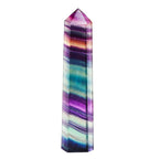 Natural Rough Stone Hexagonal Crystal Column Colorful Fluorite Column Ornaments, 3.5-4 cm, 4.1-4.9 cm, 5-6 cm, 6.1-6.4 cm, 6.5-7 cm, 7.1-7.4 cm, 7.5-8 cm, 8.1-9 cm, 9.1-10 cm, 10.1-11 cm, 11.1-12 cm, 13.1-14 cm, 14.1-15 cm, 3 cm or So 3.5-4 cm