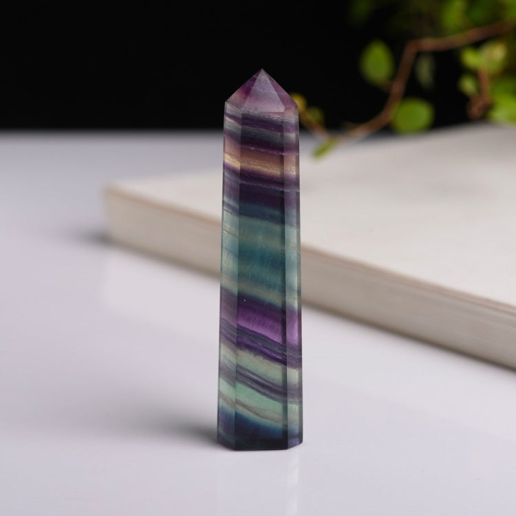 Natural Rough Stone Hexagonal Crystal Column Colorful Fluorite Column Ornaments, 3.5-4 cm, 4.1-4.9 cm, 5-6 cm, 6.1-6.4 cm, 6.5-7 cm, 7.1-7.4 cm, 7.5-8 cm, 8.1-9 cm, 9.1-10 cm, 10.1-11 cm, 11.1-12 cm, 13.1-14 cm, 14.1-15 cm, 3 cm or So – Durable Build,... 3 cm or So