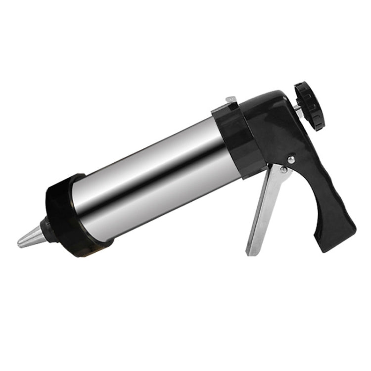 Multi-Function Stainless Steel Piping Gun Set Cookie Biscuits Hand Pressing Biscuit Machine Household DIY Baking Tools, 16 in 1(Silver) – Durable Build, Easy to Use