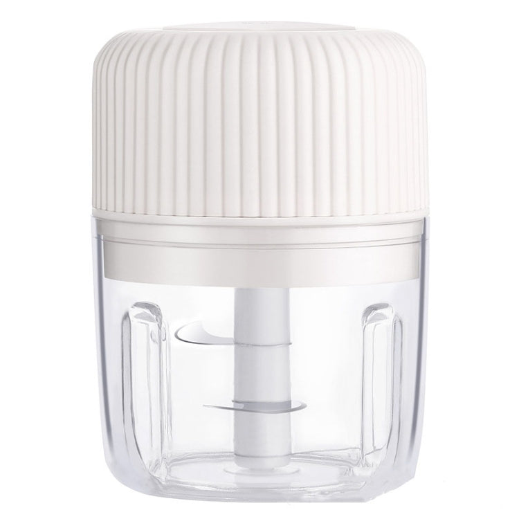 Household Vegetable Cutting Electric USB Garlic Masher Baby Mini Cooking Machine Baby Food Supplement Machine, 250ml, 100ml + 250ml, 100ml 250ml White