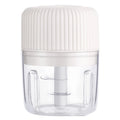 Household Vegetable Cutting Electric USB Garlic Masher Baby Mini Cooking Machine Baby Food Supplement Machine, 250ml, 100ml + 250ml, 100ml 250ml White