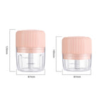 Household Vegetable Cutting Electric USB Garlic Masher Baby Mini Cooking Machine Baby Food Supplement Machine, 250ml, 100ml + 250ml, 100ml