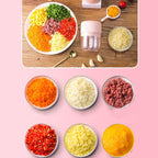 Household Vegetable Cutting Electric USB Garlic Masher Baby Mini Cooking Machine Baby Food Supplement Machine, 250ml, 100ml + 250ml, 100ml