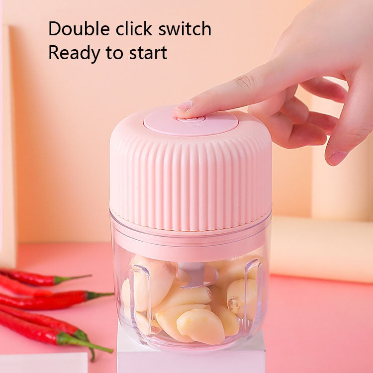 Household Vegetable Cutting Electric USB Garlic Masher Baby Mini Cooking Machine Baby Food Supplement Machine, 250ml, 100ml + 250ml, 100ml