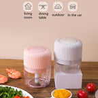 Household Vegetable Cutting Electric USB Garlic Masher Baby Mini Cooking Machine Baby Food Supplement Machine, 250ml, 100ml + 250ml, 100ml