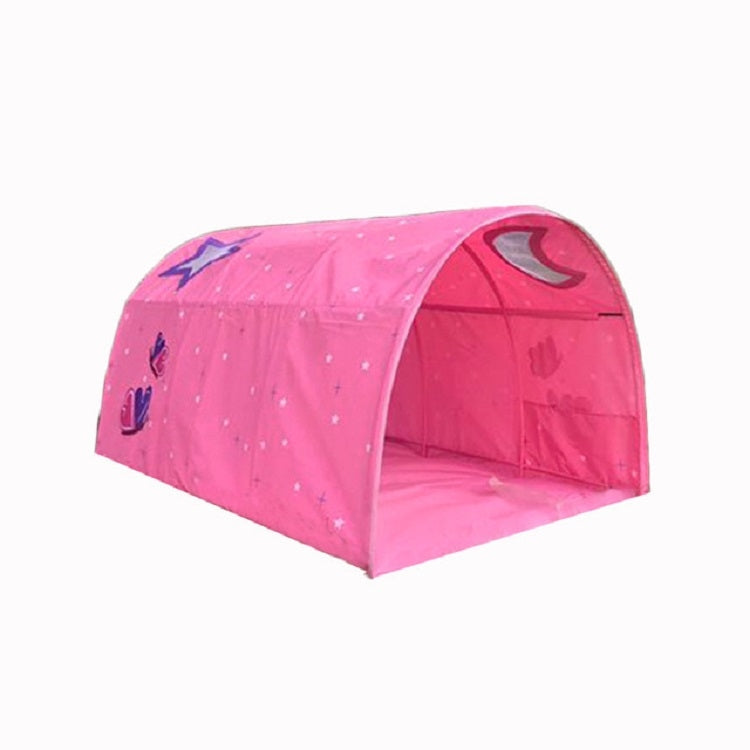 Children Home Bed Crawl Tunnel Game House Tent, Pink, Blue with Mosquito Net, Pink with Mosquito Net Pink