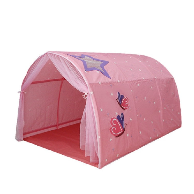 Children Home Bed Crawl Tunnel Game House Tent, Pink, Blue with Mosquito Net, Pink with Mosquito Net – Durable Build, Easy to Use Pink with Mosquito Net