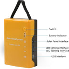 3W Solar Small System Household Multifunctional Portable Emergency Light, Yellow, Green, Red