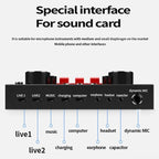 V8S Sound Card Mobile Phone Computer Anchor Live K Song Recording Microphone, English Version, V8S + Golden Net BM700 Set, V8S + Black Bet BM700 Set