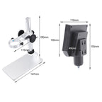 G600A HD Mobile Phone Repair Microscope 4.3 Inch Screen Digital Microscope Electron Microscope, EU Plug, US Plug