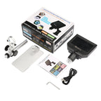 G600A HD Mobile Phone Repair Microscope 4.3 Inch Screen Digital Microscope Electron Microscope, EU Plug, US Plug