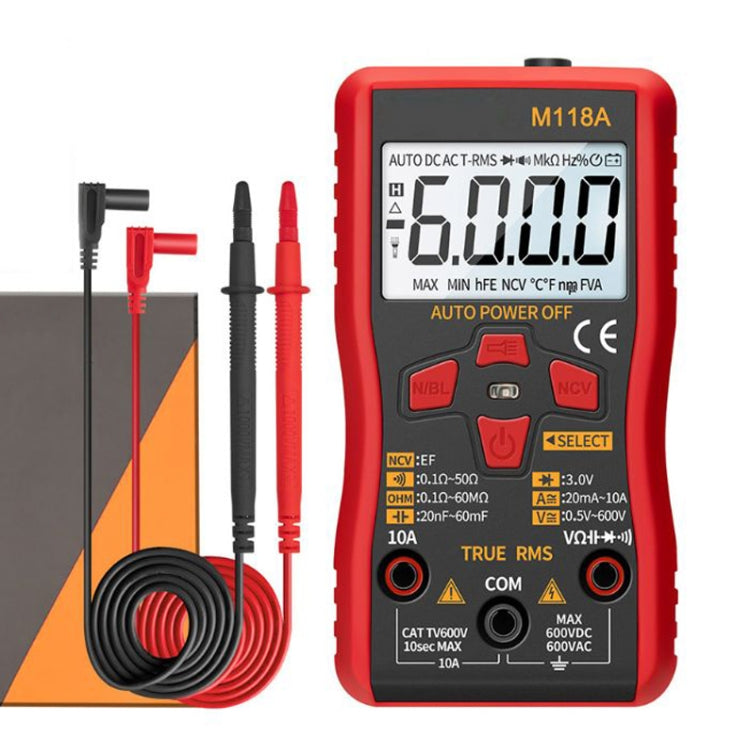 ANENG M118A High-Precision Automatic Range Multimeter Multi-Function Small Electrician Instrumentation Digital Universal Meter Default Title