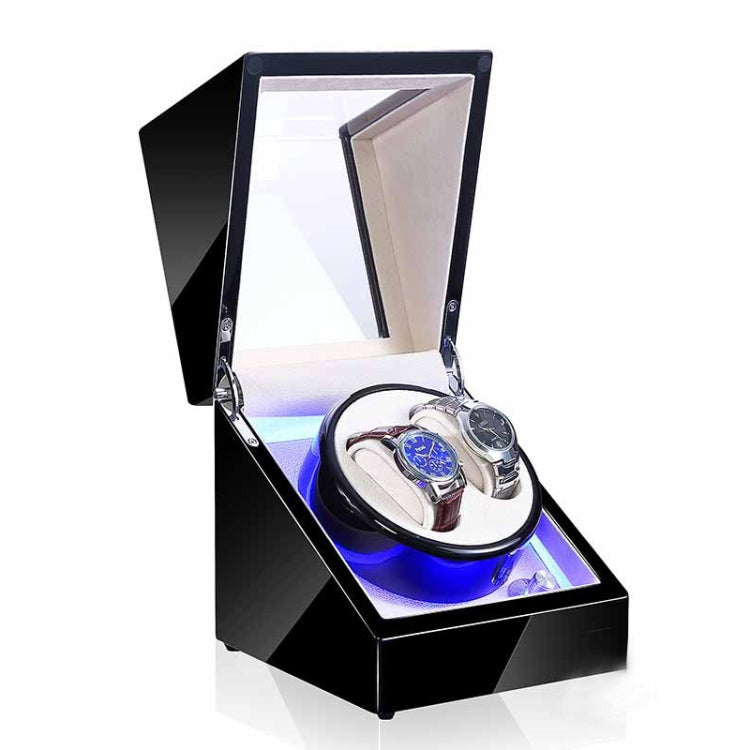 Watch Shaker Automatic Mechanical Watch Rotating Motor Winding Box, US... Black & White Black & White