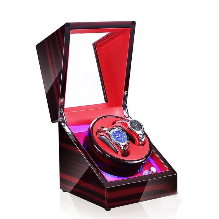 Watch Shaker Automatic Mechanical Watch Rotating Motor Winding Box, US... Ebony Red Ebony Red