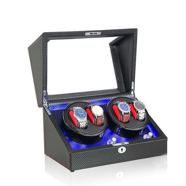Electric Motor Rotating Watch Box Automatic Mechanical Watch Shaker, US... Pure Carbon Fiber