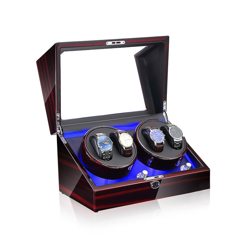 Electric Motor Rotating Watch Box Automatic Mechanical Watch Shaker, US... Ebony