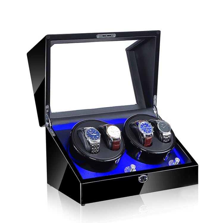 Electric Motor Rotating Watch Box Automatic Mechanical Watch Shaker, US... All Black