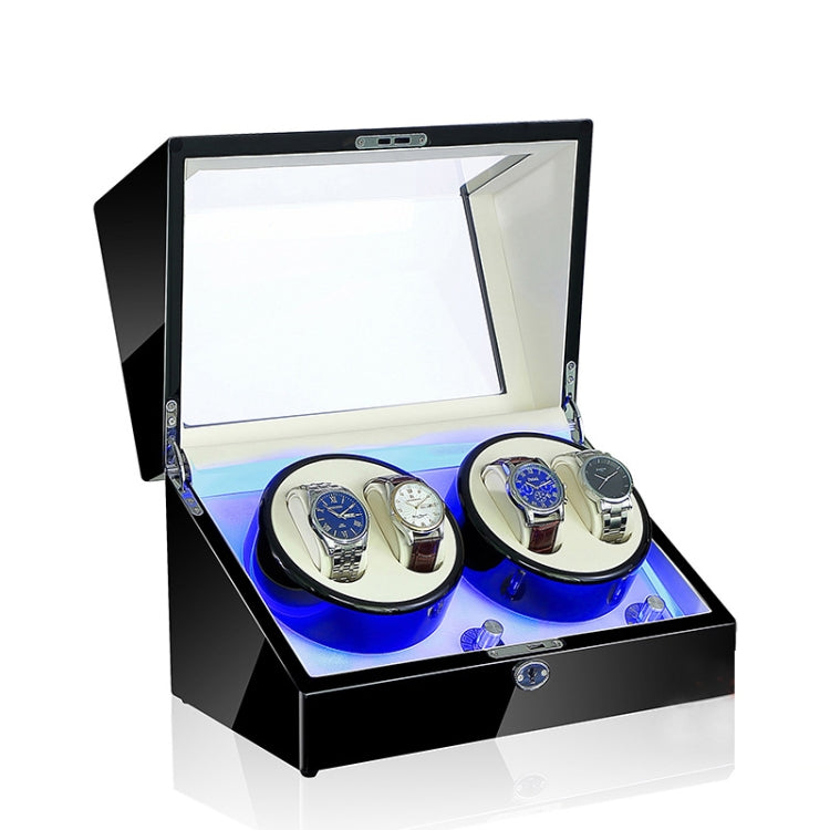 Electric Motor Rotating Watch Box Automatic Mechanical Watch Shaker, US... Black & White